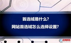 網站推廣教程：首選域是什么?網站首選域怎么選擇?